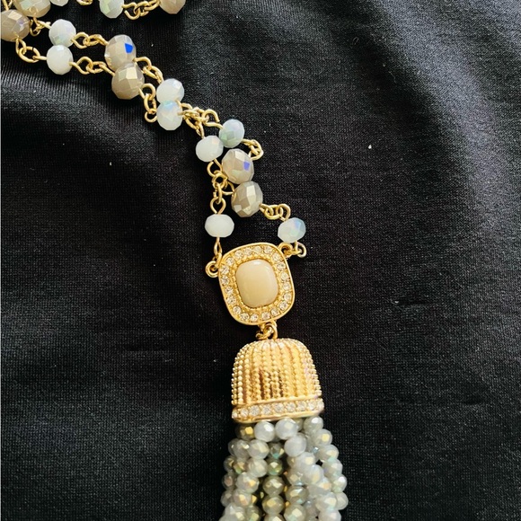 Long Necklace with Tassel - Picture 2 of 4